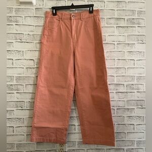 Women’s Dickies peach colored wide leg utility pants 4R